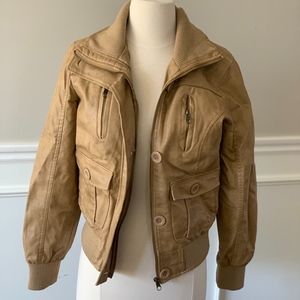 Beverly Hills Polo Club Tan Bomber Jacket